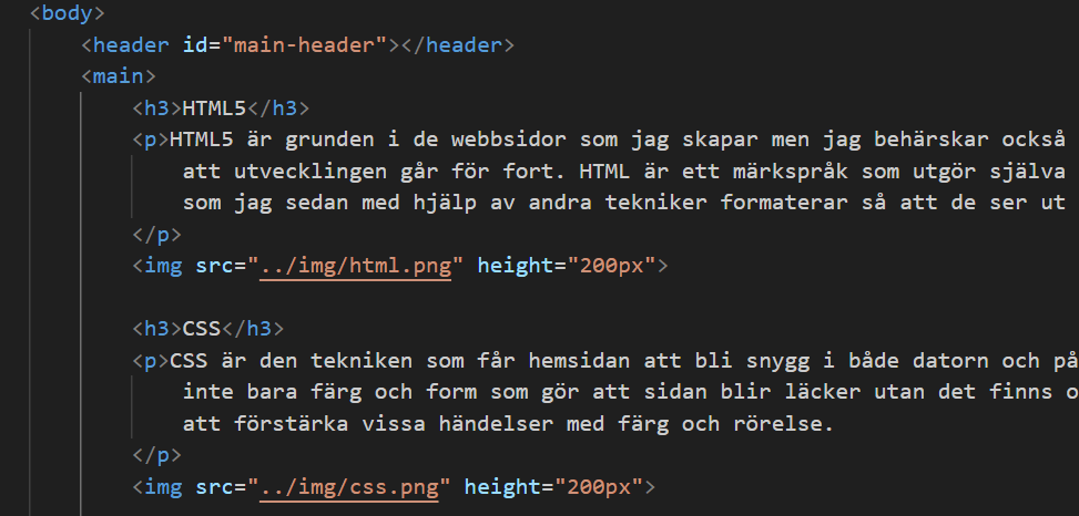 Bild på HTML
